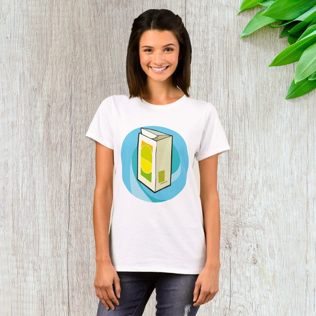 Colorful Juice Carton Modern Minimal  T-Shirt (Creator Uploaded)