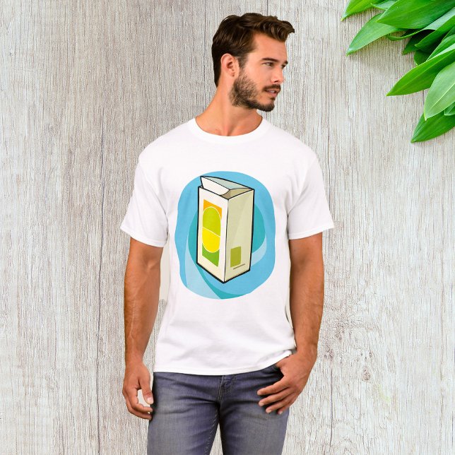 Colorful Juice Carton Modern Minimal  T-Shirt (Creator Uploaded)