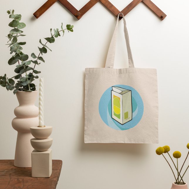 Colorful Juice Carton Modern Minimal  Tote Bag (Creator Uploaded)