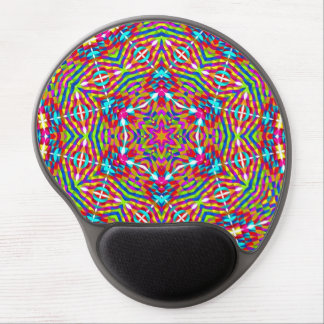 Colorful jumble Mandala Gel Mouse Pad