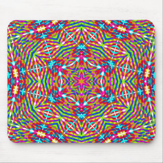 Colorful jumble Mandala Mouse Pad