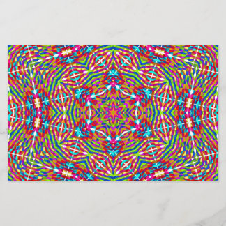 Colorful jumble Mandala Stationery