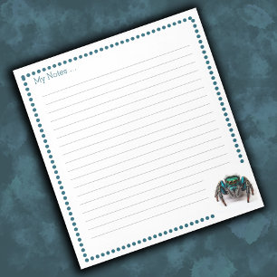 Colorful Jumping Spider Kids Notepad
