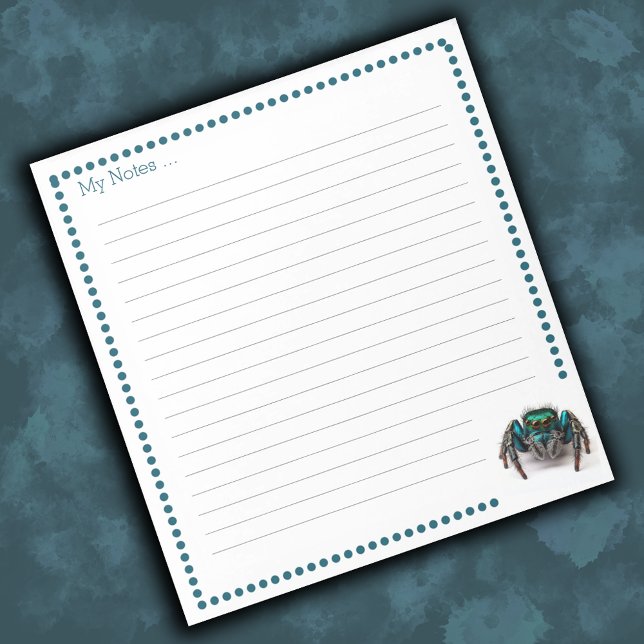 Colorful Jumping Spider Kids Notepad (Creator Uploaded)