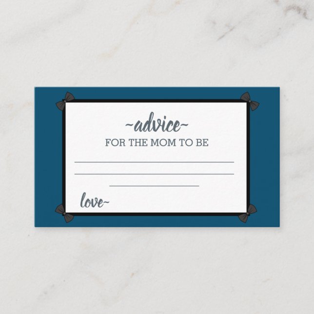 Colorful Jungle Adventure Baby Shower Advice Card (Front)