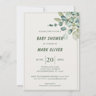 Colorful Jungle Adventure Baby Shower Invitation