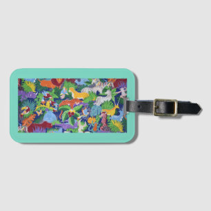 Colorful Jungle Animals Luggage Tag