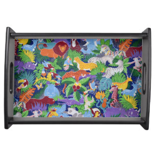 Colorful Jungle Animals Serving Tray