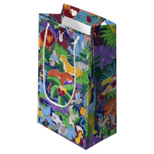 Colorful Jungle Animals Small Gift Bag