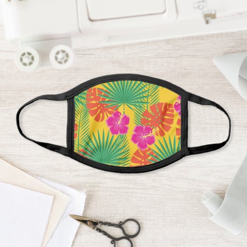 Colorful Jungle Hawaiian Pattern Face Mask