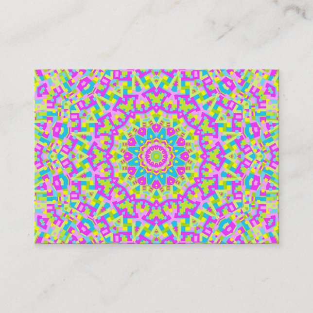 Colorful Kaleidoscope 010 Business Card (Front)