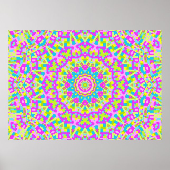 Colorful Kaleidoscope 010 Poster (Front)