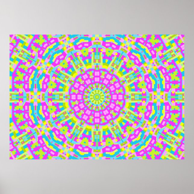Colorful Kaleidoscope 01 Poster (Front)