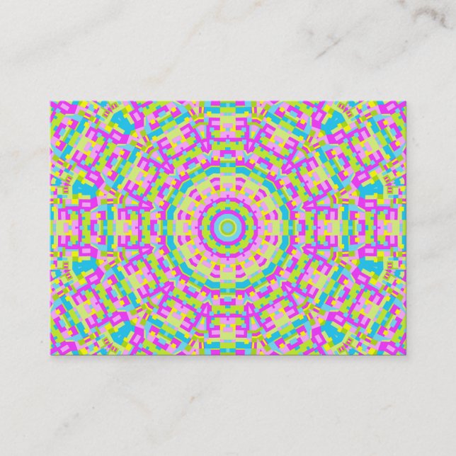 Colorful Kaleidoscope 03 Business Card (Front)
