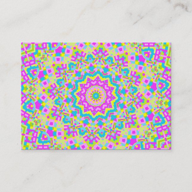 Colorful Kaleidoscope 04 Business Card (Front)