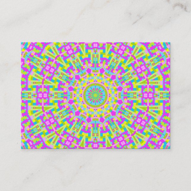 Colorful Kaleidoscope 05 Business Card (Front)