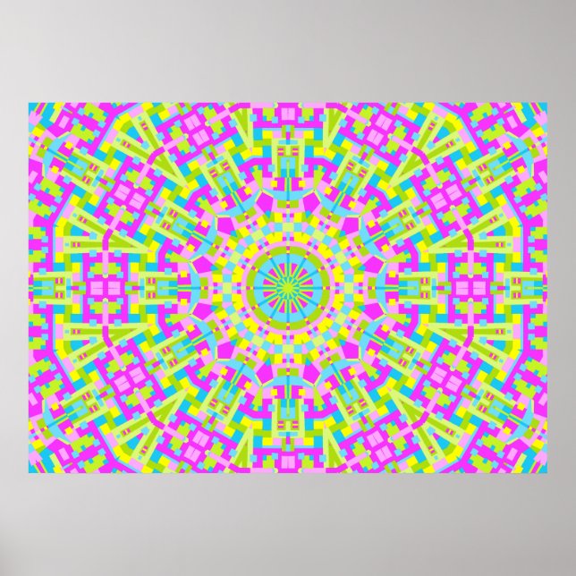 Colorful Kaleidoscope 05 Poster (Front)