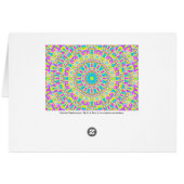 Colorful Kaleidoscope 06 (Bordered) Cards (Back Horizontal)