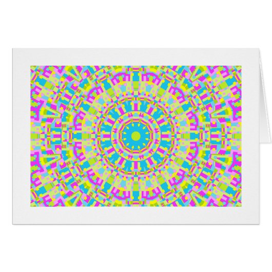 Colorful Kaleidoscope 06 (Bordered) Cards (Front Horizontal)