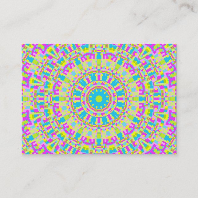 Colorful Kaleidoscope 06 Business Card (Front)