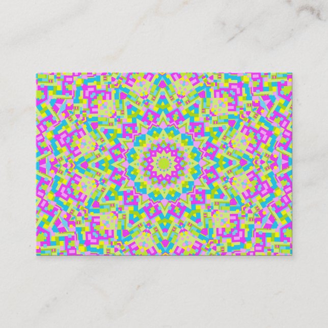 Colorful Kaleidoscope 07 Business Card (Front)