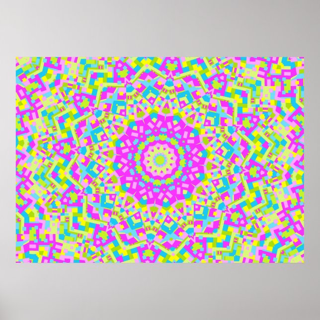 Colorful Kaleidoscope 08 Poster (Front)