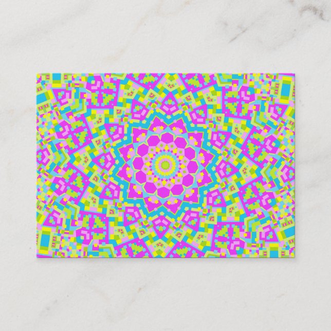 Colorful Kaleidoscope 09 Business Card (Front)