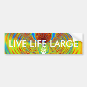 Colorful Kaleidoscope Art Print Bumper Sticker