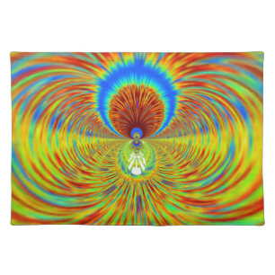 Colorful Kaleidoscope Art Print Cloth Placemat