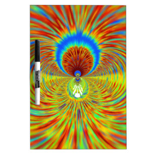Colorful Kaleidoscope Art Print Dry-Erase Board