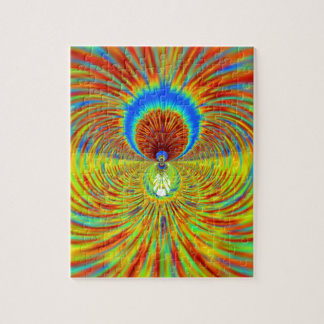 Colorful Kaleidoscope Art Print Jigsaw Puzzle (Vertical)