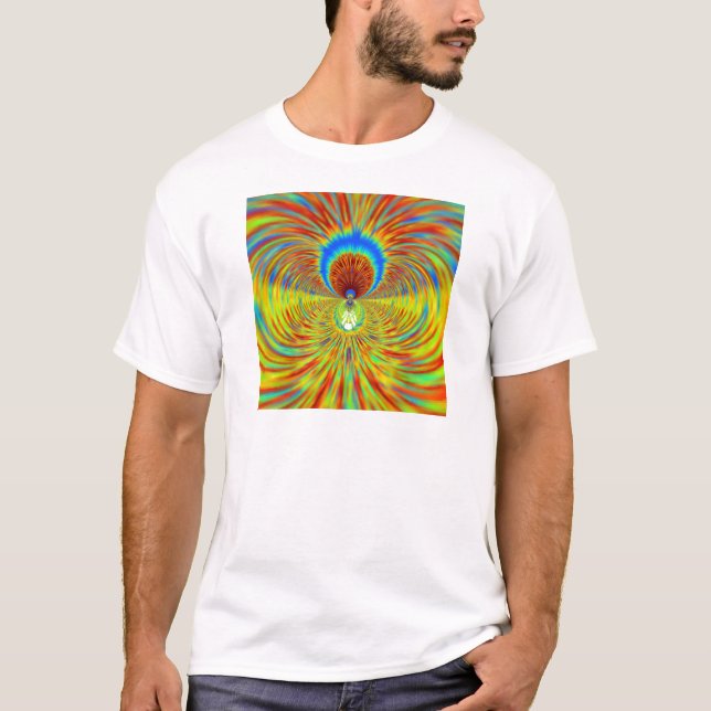 Colorful Kaleidoscope Art Print T-Shirt (Front)