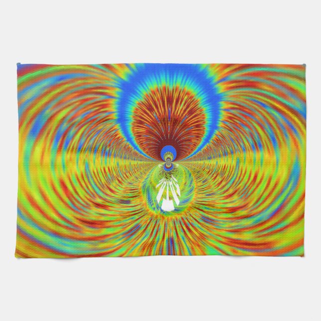 Colorful Kaleidoscope Art Print Towel (Horizontal)