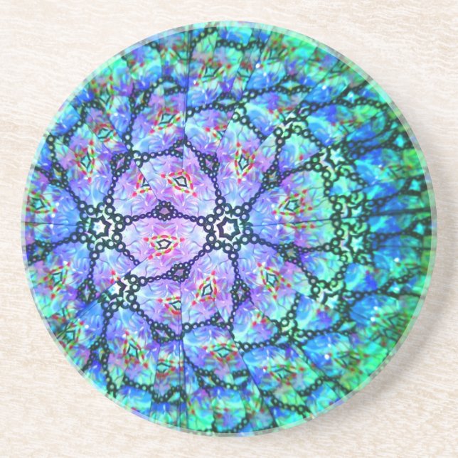 Colorful Kaleidoscope Coaster #1 (Front)
