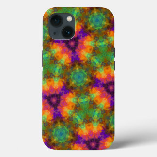 Colorful Kaleidoscope Geometric Pattern iPhone 13 Case