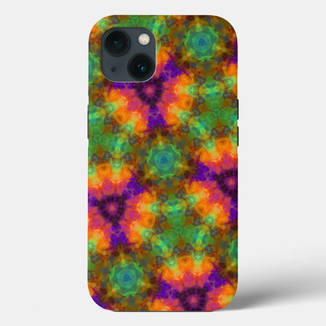 Colorful Kaleidoscope Geometric Pattern Case-Mate iPhone Case (Back)