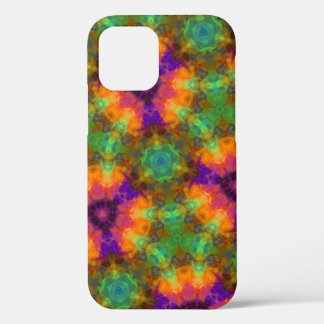 Colorful Kaleidoscope Geometric Pattern iPhone 12 Case