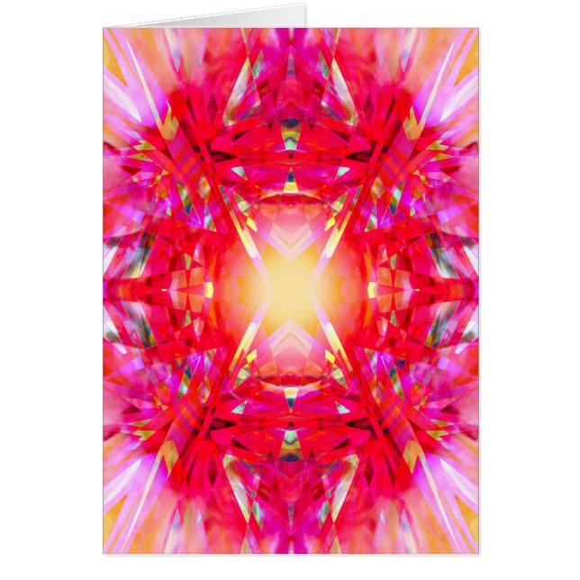 Colorful kaleidoscope pattern cards (Front)