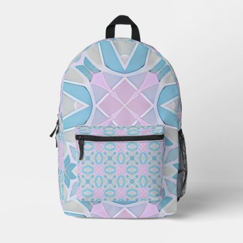 Colorful Kaleidoscope Pattern Printed Backpack