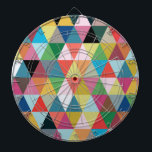 Colorful Kaleidoscope Patterned Dartboard<br><div class="desc">Channel your inner child with this Colorful Geometric Kaleidoscope Patterned Dartboard! The design is reminiscent of looking at a box of crayons--the big kind with the sharpener in the back! It's like a dream come true because there's not a broken tip in the bunch! This design contains a kaleidoscope of...</div>