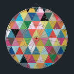 Colorful Kaleidoscope Patterned Dartboard<br><div class="desc">Channel your inner child with this Colorful Geometric Kaleidoscope Patterned Dartboard! The design is reminiscent of looking at a box of crayons--the big kind with the sharpener in the back! It's like a dream come true because there's not a broken tip in the bunch! This design contains a kaleidoscope of...</div>