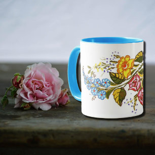 colorful Kalocsai flowers Mug