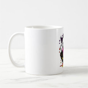 Colorful Kawaii Dancing Bichon Coffee Mug