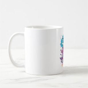 Colorful Kawaii Dancing Boston Terrier Coffee Mug
