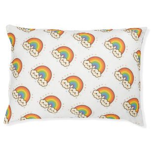 Colorful Kawaii Rainbow Pride Pet Bed
