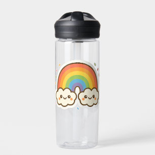 Colorful Kawaii Rainbow Pride Water Bottle