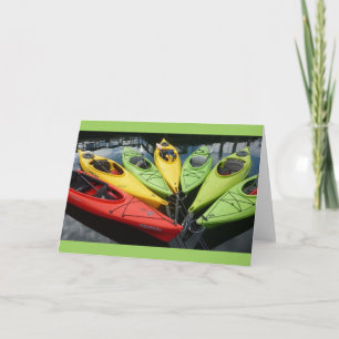 Colorful Kayaks Card