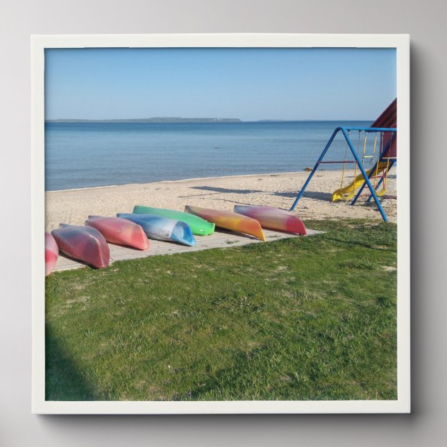 Colorful Kayaks Peel And Stick Photo Tile (Front Set)