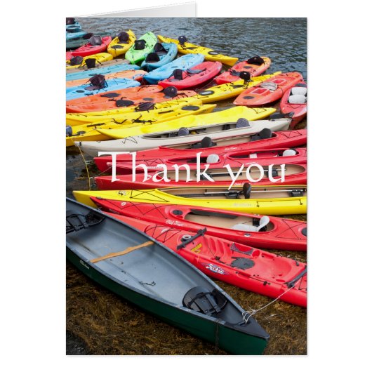 Colorful Kayaks, Thank you (Front)