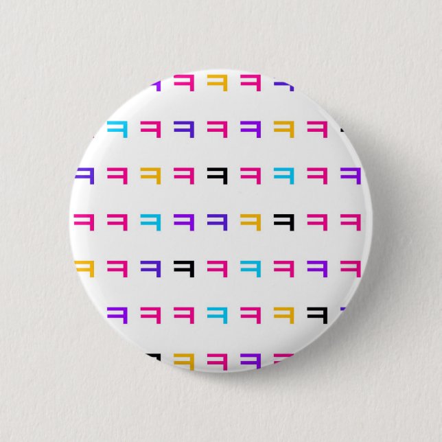 Colorful kekekeke button (Front)